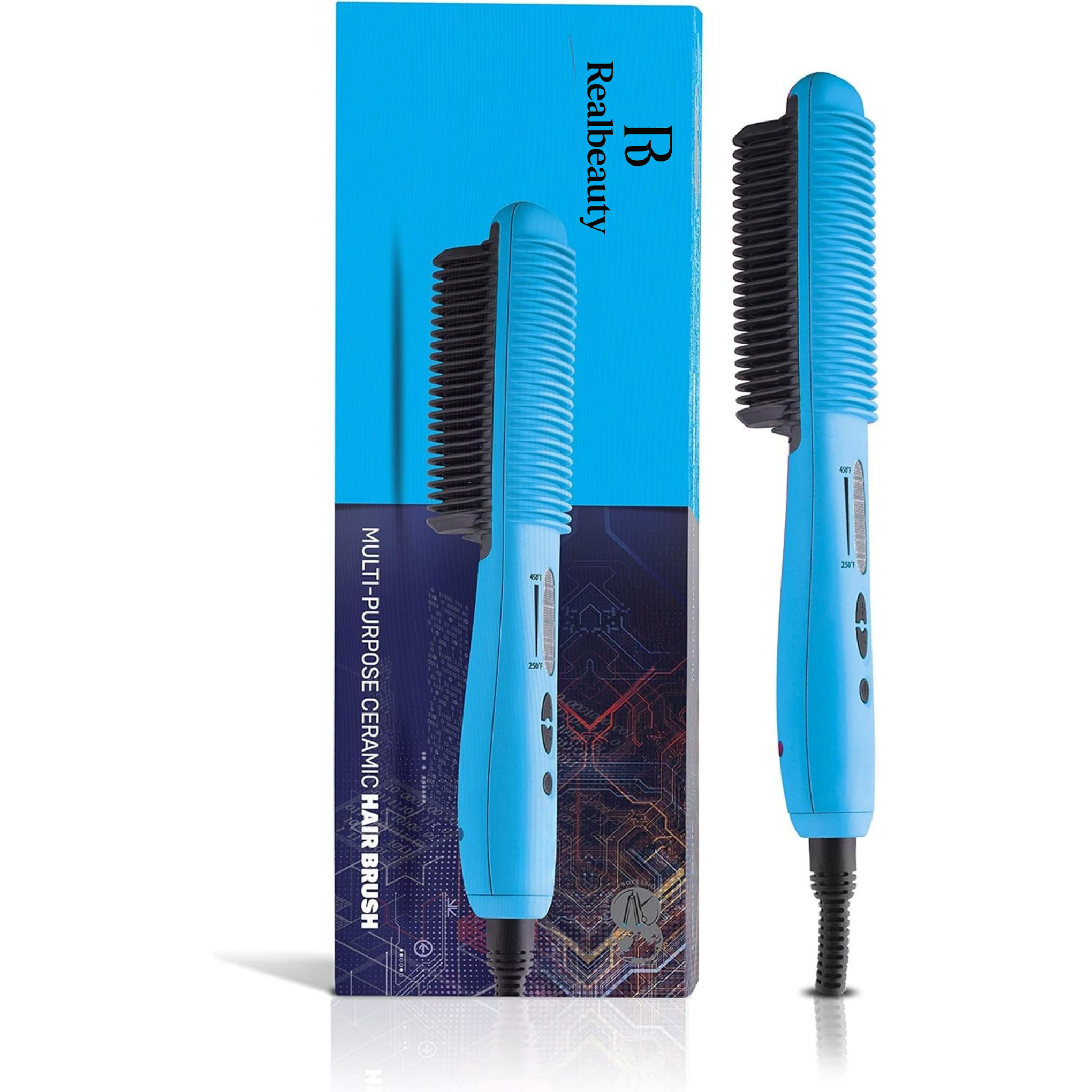 Black Multi-Purpose Ceramic Hair Brush