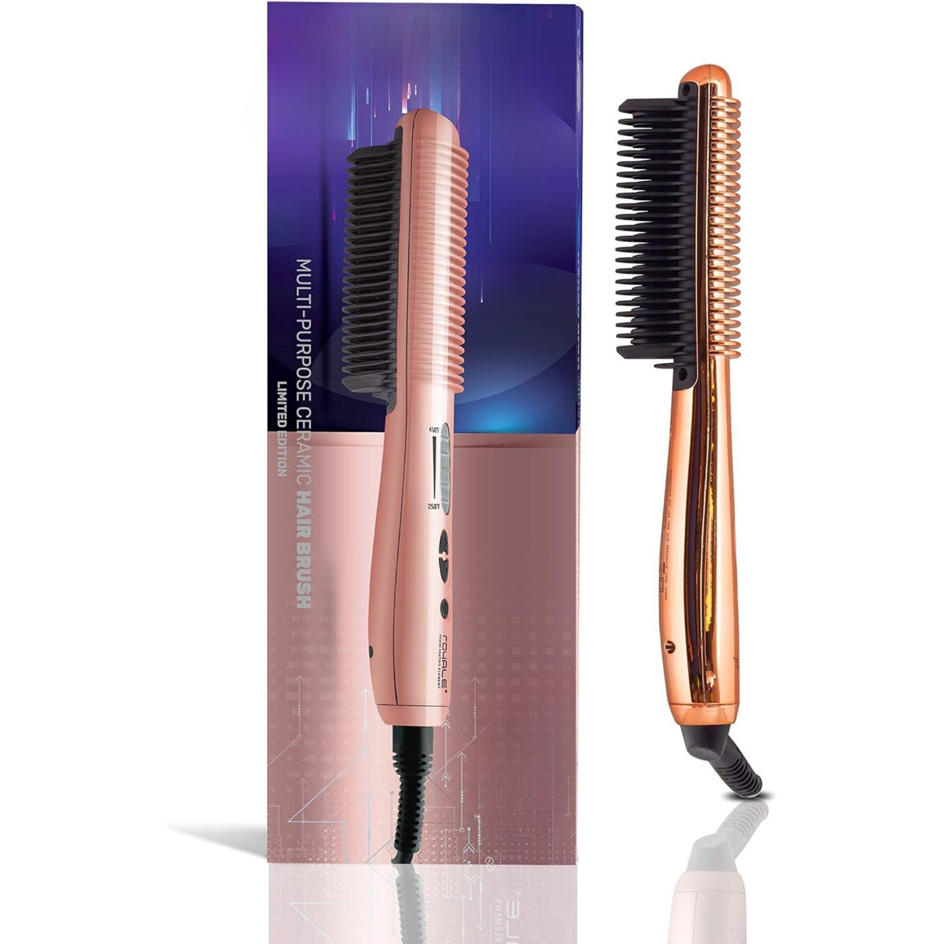 Black Multi-Purpose Ceramic Hair Brush